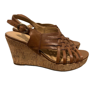 Franco Sarto Sylvie Wedge Womens Tan Sandal